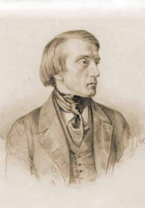 Портрет Виссариона Белинского работы Кирилла Горбунова. 1843