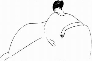 Анна Ахматова на рисунке Амедео Модильяни. 1911