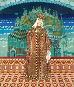 Иван Билибин. Иллюстрация к опере Н. А. Римского-Корсакова «Сказка о царе Салтане». 1929