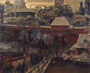 А. М. Васнецов. «Москворецкий мост и Водяные ворота. Середина XVII века». 1900